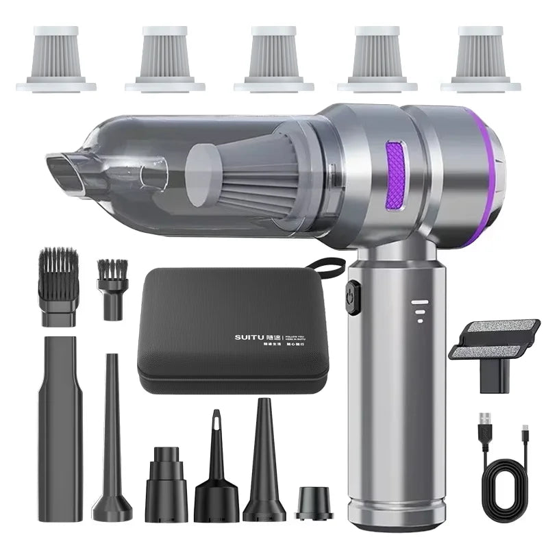 Car Vacuum Cleaner High Power Portable Handheld Wireless Brushless Motor Cleaning Machine Powerful Air Duster for Home Appliance