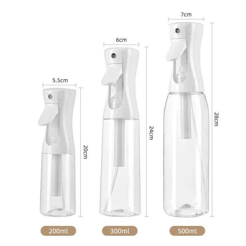 200ml/300ml/500ml High Pressure Continuous Spray Bottle Hair Care Makeup Water Replenishing Spray Bottle Press Mist Spray Bottle