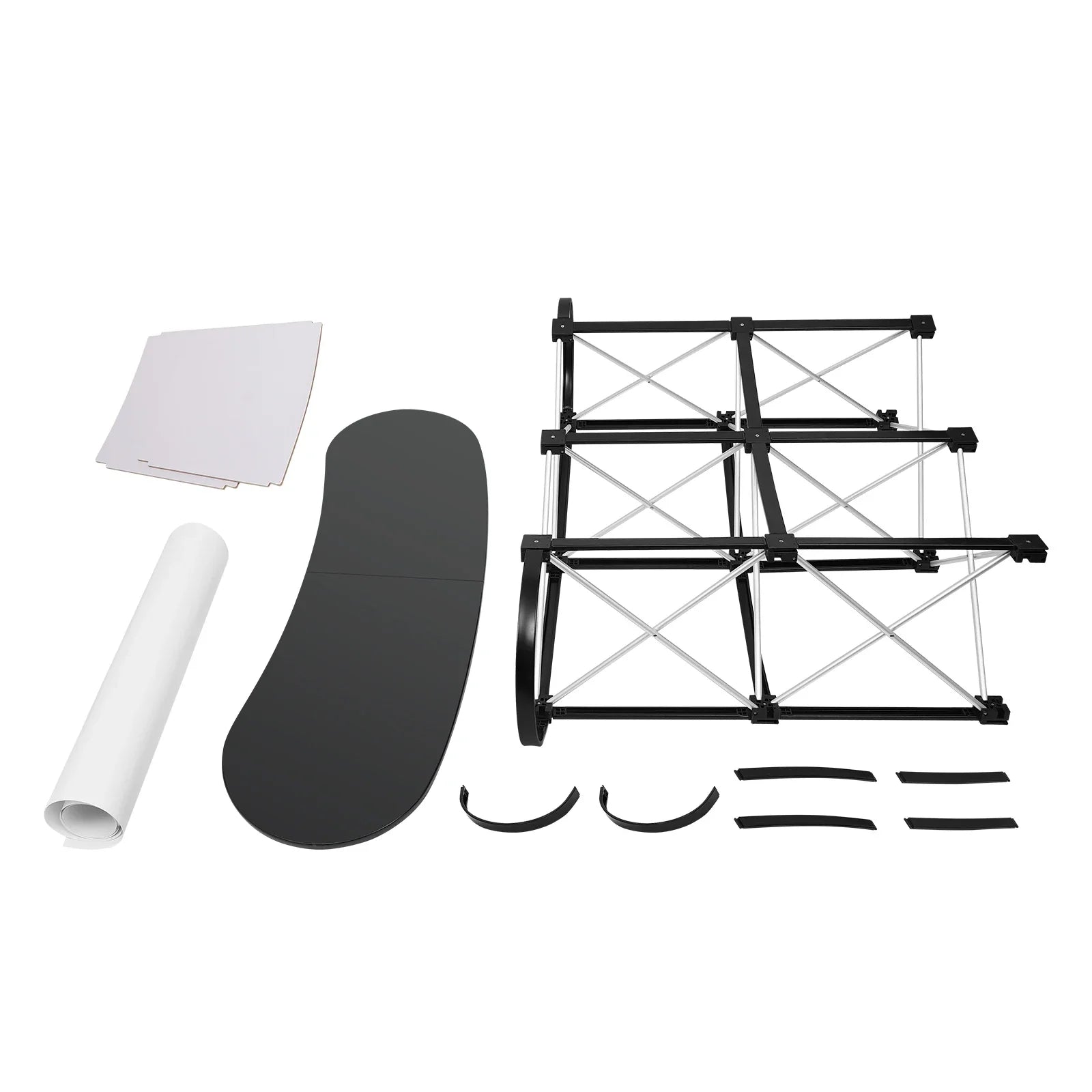 Foldable Tradeshow Table Exhibition Countertop Podium Promotion Table Office Reception Desk School Lecture Table