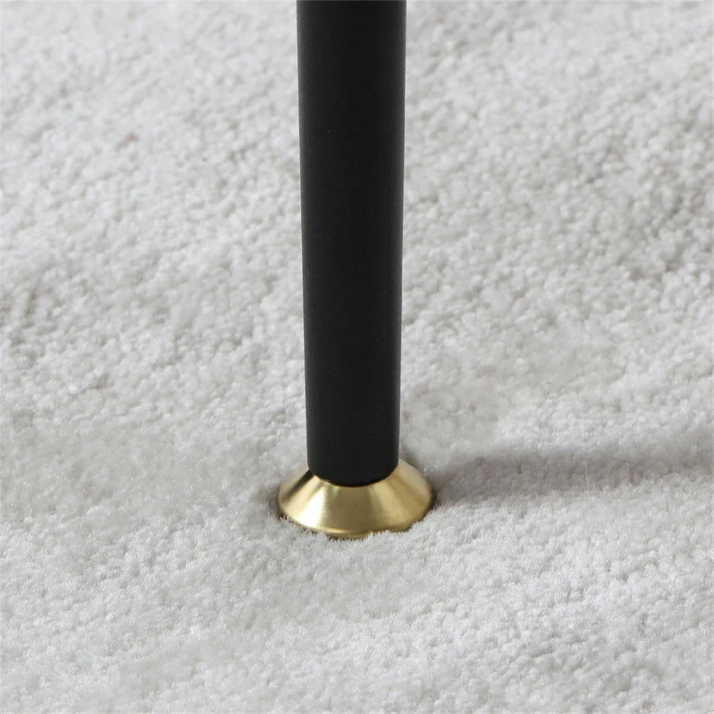 Modern Glass Coffee Table Side End Table Black Metal Legs Living Room Furniture Accent Table