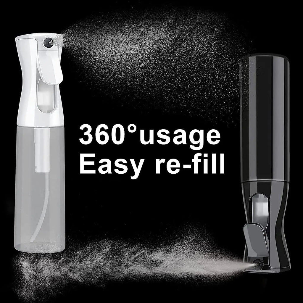 300ml Beauty Salon Continuous Spray Bottles Hairdressing Pressure Sprinkling Bottle Barbershop Hairstyling Atomizer Container