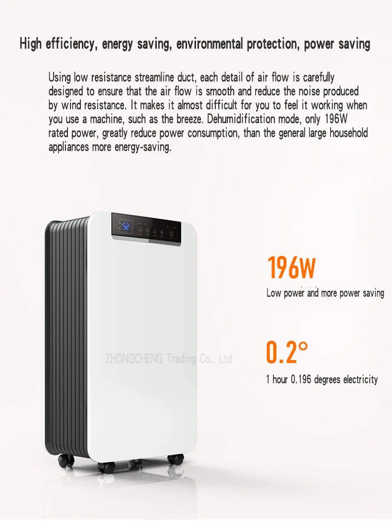 Air Dehumidifier DK01-T Dehumidifier household bedroom dehumidification Industrial Basement High Power Dehumidifier Small dryer