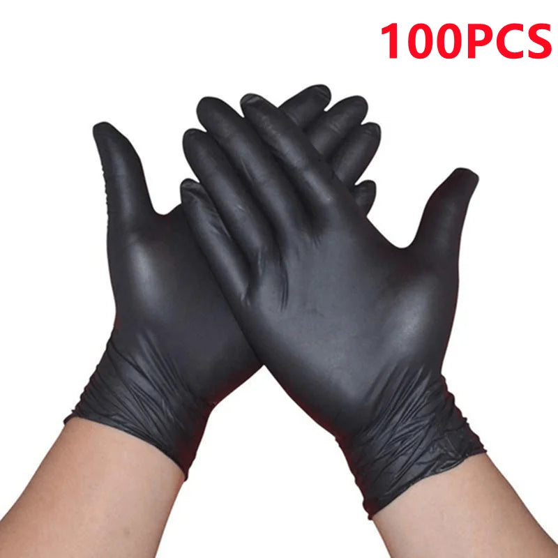 Fuchsia Nitrile Disposable Gloves Pink 20/50/100PCS Powder Latex Free Cleaning Gloves For Beauty Hair Dye Esthetician Nail Salon