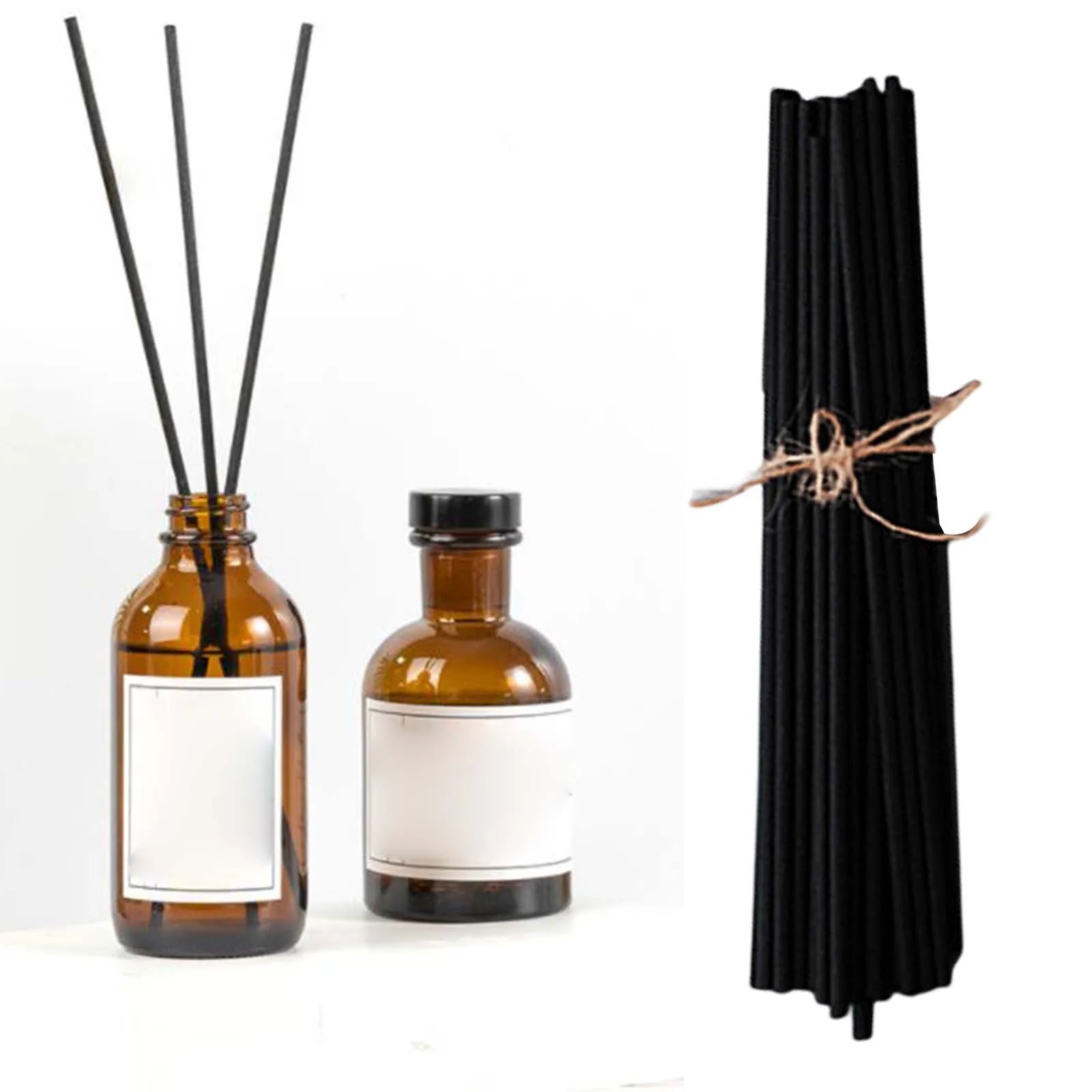 100Pcs Reed Diffuser Sticks Set 3mm 8inch Fiber Reed Diffuser Sticks Fragrance for Bedroom Office Bathroom Home