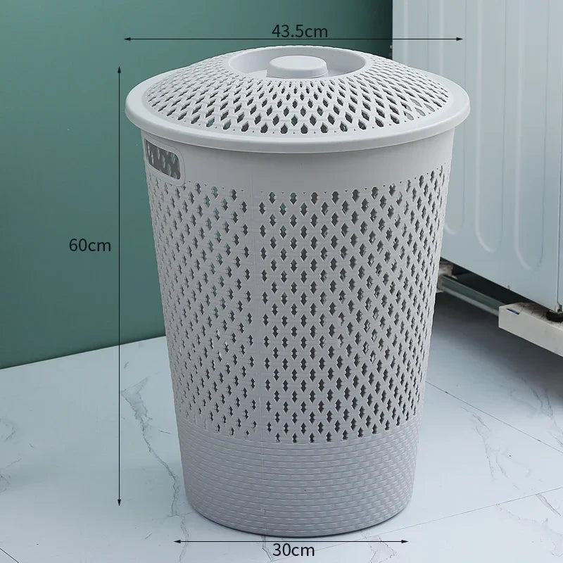 Multi-functional Plastic Household Dirty Laundry Baskets Bathroom Clothes Storage Bucket Living Room Children Toy Basket