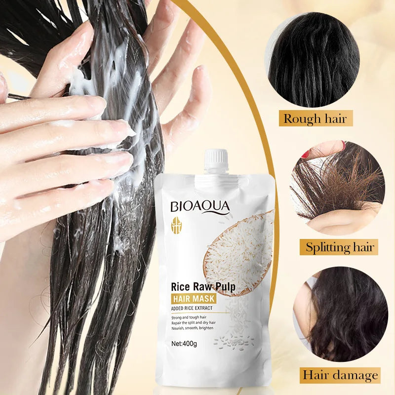 10/30/50/100/400g Magical Keratin Hair Mask 5 Seconds Repair Damaged Frizzy Hair Soft Smooth Shiny Rice Moisturizing Hair Care