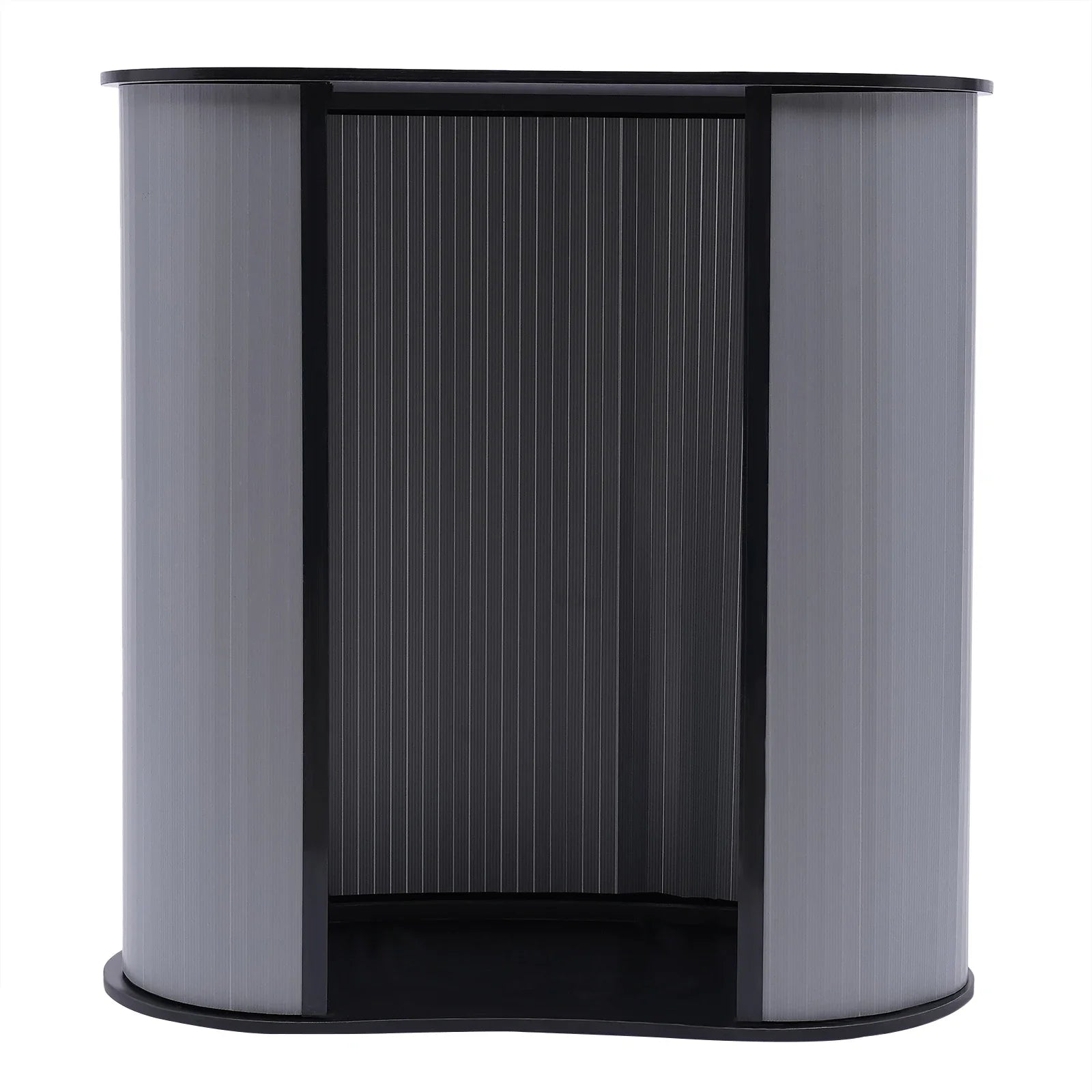 Front Desk Portable Exhibition Stand Plastic + Wood Podium Trade Show Table Counter Reception Desk