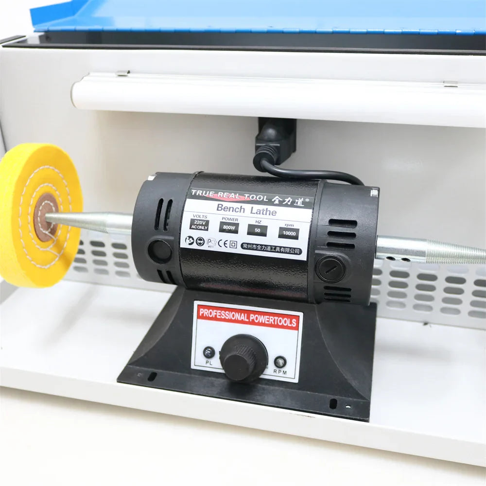110V/220V Polishing Machine With Dust Collector 800W Polishing Grinding Motor Bench Grinder Polisher Jewelry Polisher Machine