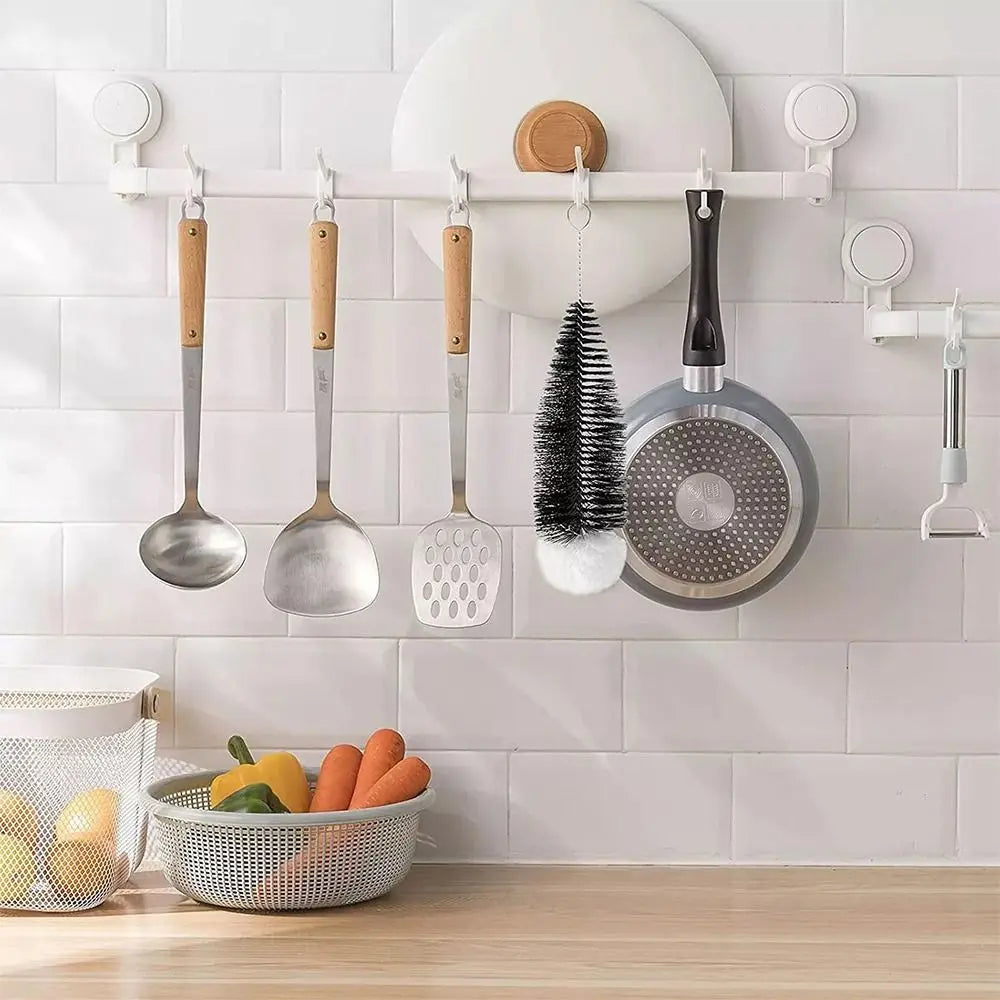 Drink Wineglass Bottle Cup Cleaning Soda Stream Bottle Brush With Beechwood Handle Glassware Jars Cleaner Kitchen Cleaning Tool