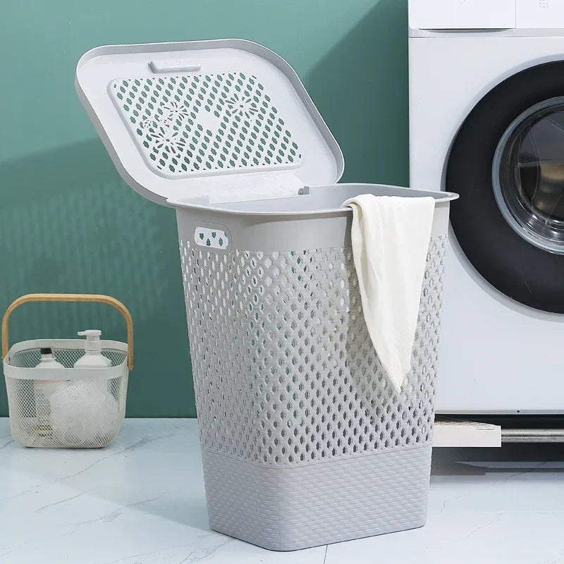 Multi-functional Plastic Household Dirty Laundry Baskets Bathroom Clothes Storage Bucket Living Room Children Toy Basket