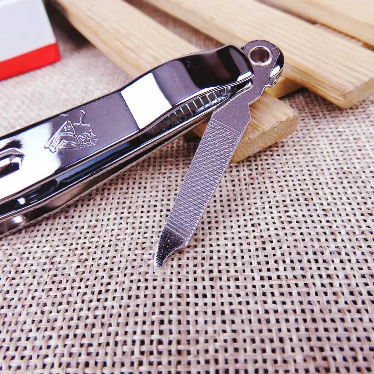 Ouriner Nail Clippers Stainless Steel Sharpest Nail Cutter Duty Curved Edge for Adult Men Women Swing Out Nail Cleaner/File