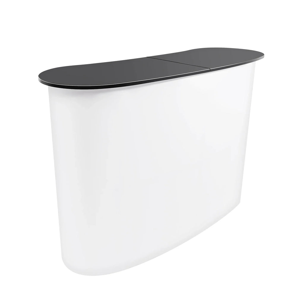 Foldable Tradeshow Table Exhibition Countertop Podium Promotion Table Office Reception Desk School Lecture Table