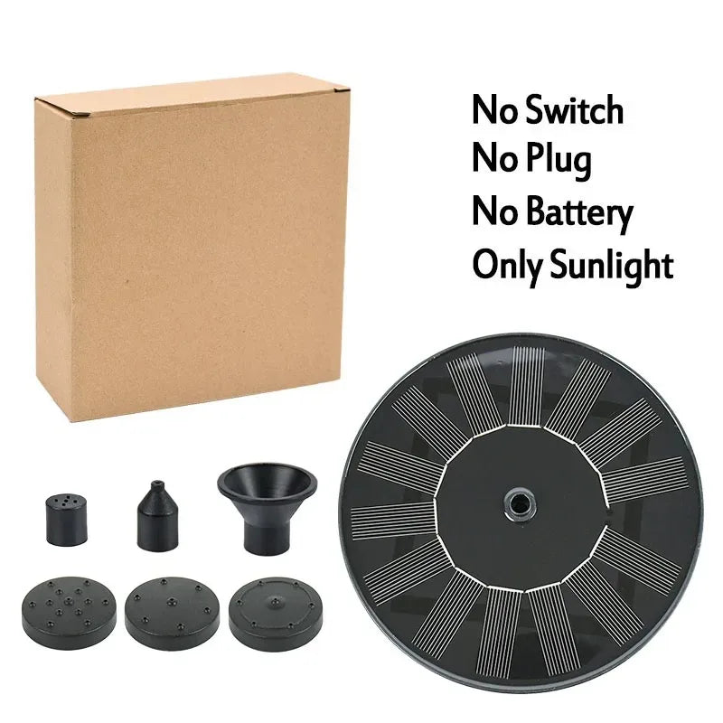 New Mini Solar Water Fountain Pool Pond Waterfall Fountain Garden Supplies Decoration Outdoor Solar Powered Fountain Bird Baths