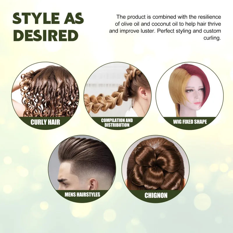 60ml Hair Sculpting Mousse Professional Curly Hair Styling Cream Natural Fluffy Curl Booster Defining Women Haircare Products