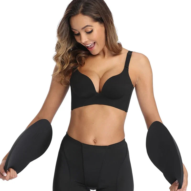 Sponge Padded Women Butt Hip Up Padded Enhancer Crossdresser Shorts High Waist Trainer Shaper Hip Pads Enhancer Booty Lifter