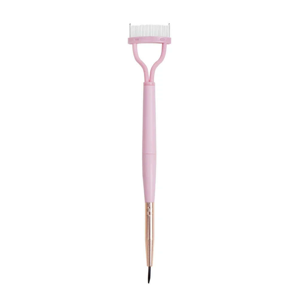 NEW Eyelash Beauty Collapsible Separator Portable Eyelash Brush Comb Mascara Curl Eye Lash Stainless Steel Eyelash Combing Tools