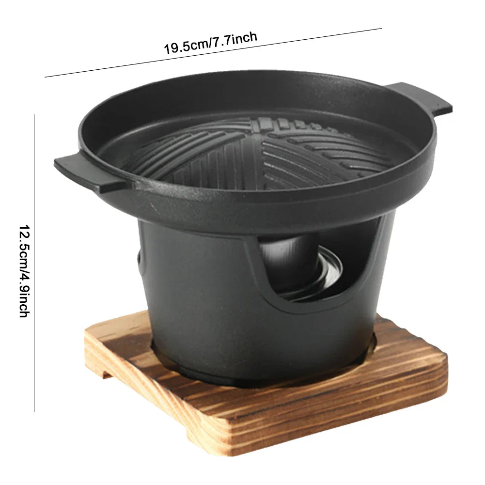 Japanese One Person Cooking Oven Detachable Japanese Alcohol Stove Portable Mini Barbecue Stove Japanese Smokeless Alcohol Stove