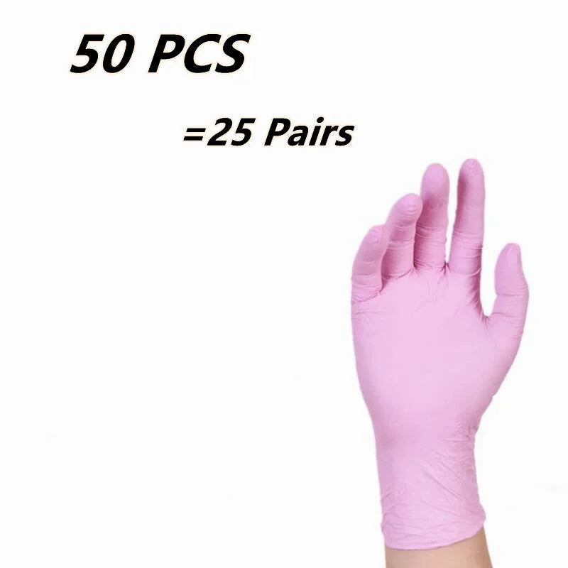 Kids Disposable Nitrile Gloves Children Powder Latex Free Household Cleaning Gloves Crafting Painting Gardening Washing Gloves