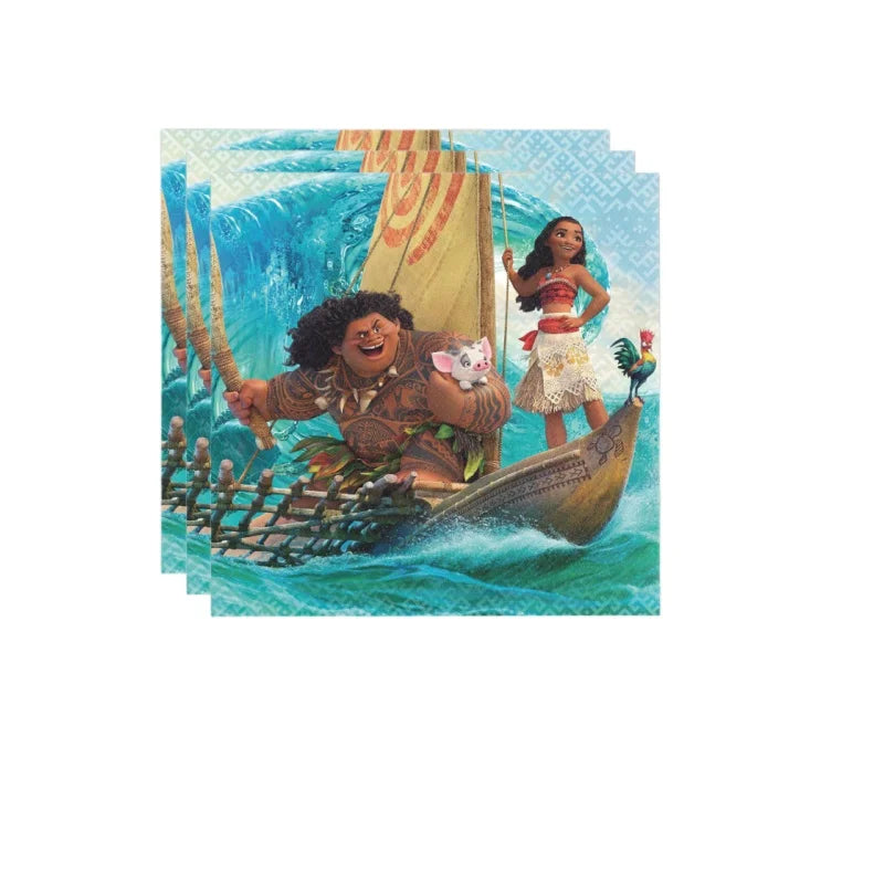 Disney Moana Birthday Party Decorations Supplie Moana Celebration Party Balloons Disposable Tableware Cup Plate Baby Shower Toys