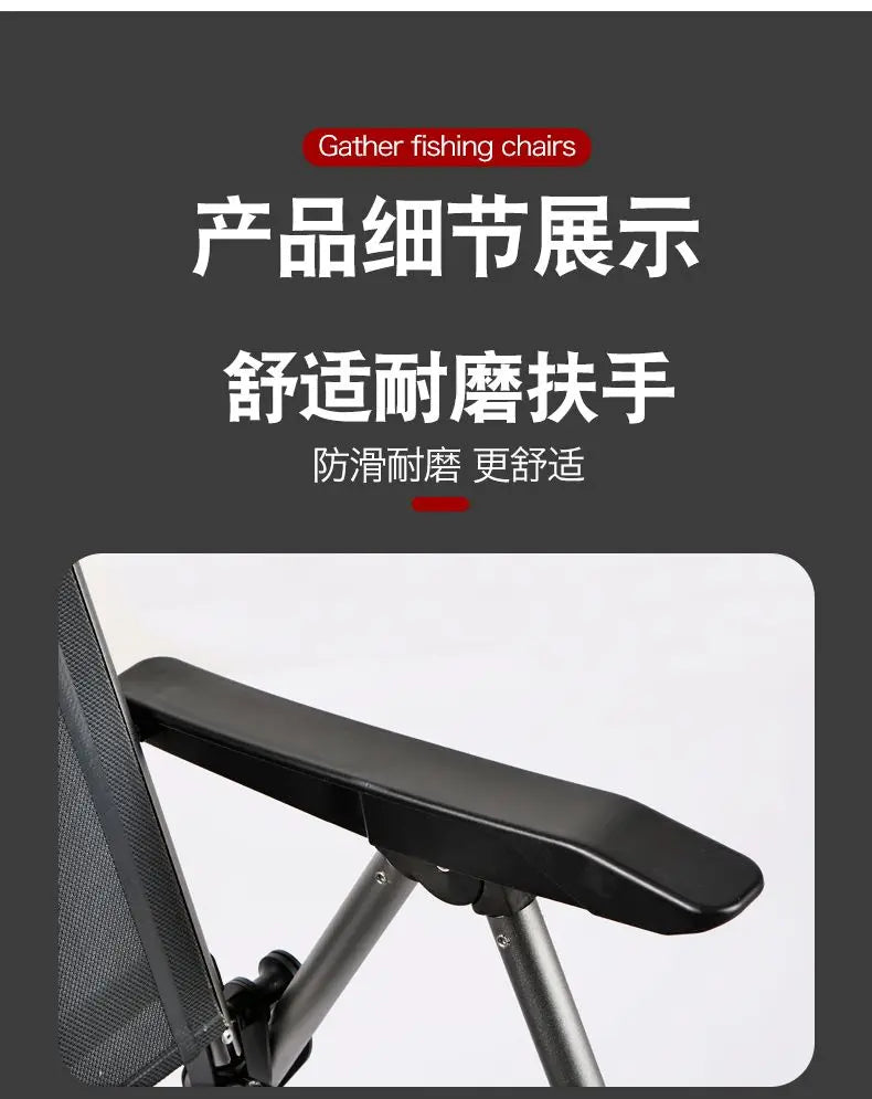 Aluminum Alloy European 낚시의자 Fishing Chair Foldable 캠핑의자 Thickened 낚시좌대 Portable 민물낚시의자 camping chair кресло для рыбалки