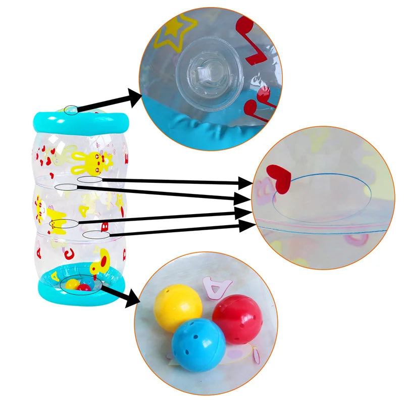 Baby Toys 6 12 Months Inflatable Crawling Baby Rattle Ball Toys Sensory Development Toys For Babies 1 Year Baby Games Toys