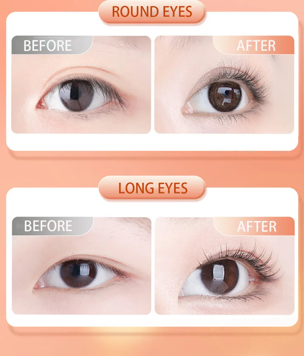 CALIYI Large Small Eyelash Curlers with Silicone Strips To Extend Curling Eyelashes and Make-up Tools For Big Eyes For Makeup