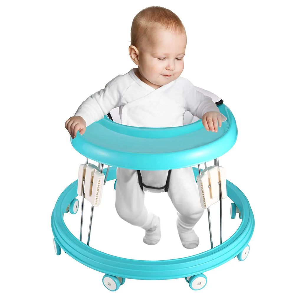 Baby Walker, Upgareded Anti-Collision Baby Walkers for Boys 6 Months with 5 Level Height Adjustable