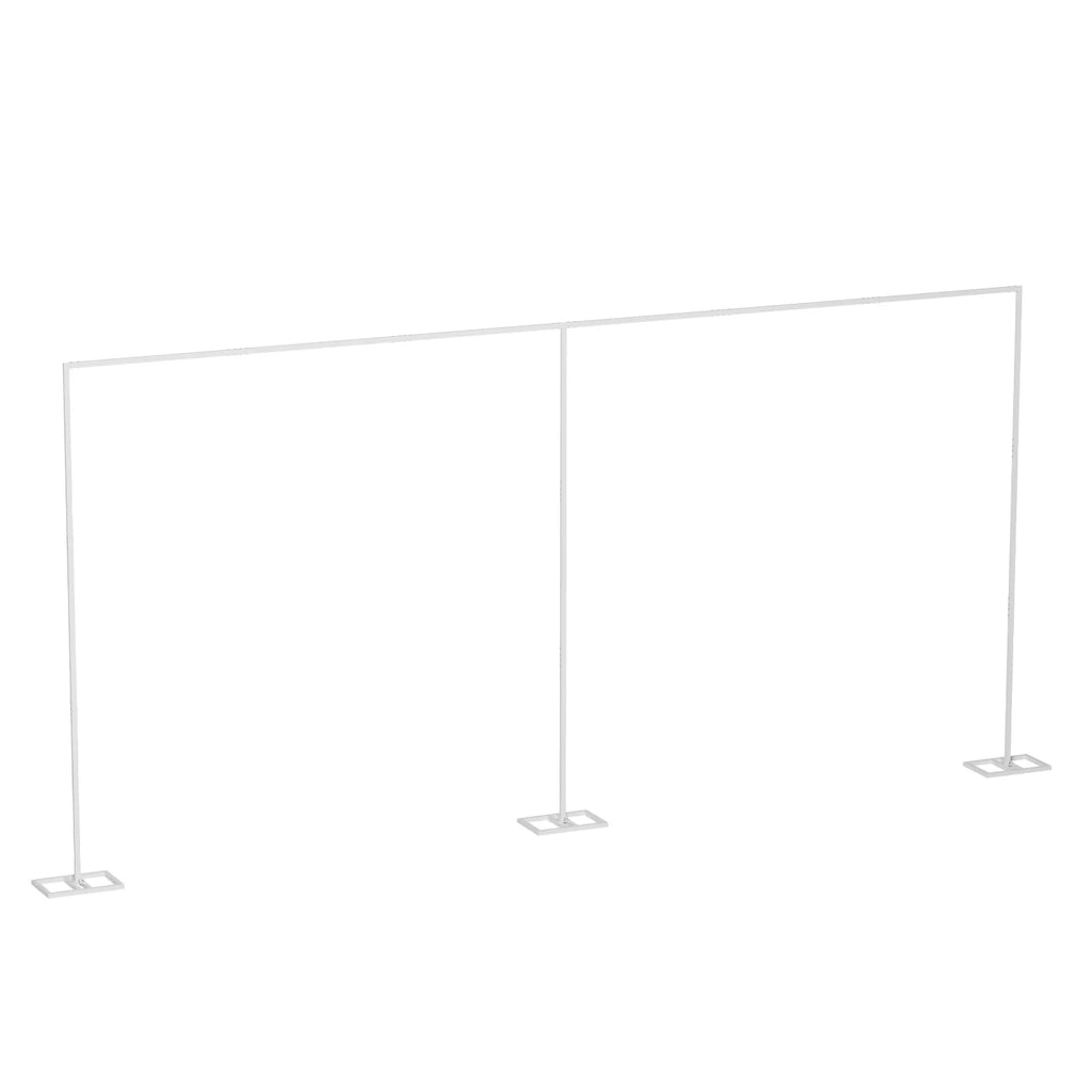 Heavy-Duty Adjustable Backdrop Stand Kit, Drape Pipe Support Frame, Wedding Backdrop, 6m x 3m
