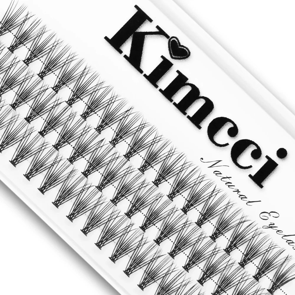 Kimcci 60 bundles / Case Natural False Eyelashes Extension Makeup 20P 3D Russian Individual Eyelashes Extension Mink Eyelashes