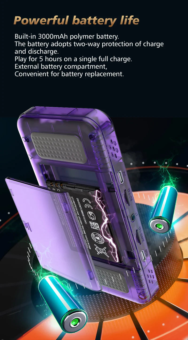 BOYHOM New R36H Retro Handheld Console Open-Source Linux System Classic Game Consoles 3.5 inch IPS Screen Portable Video Player