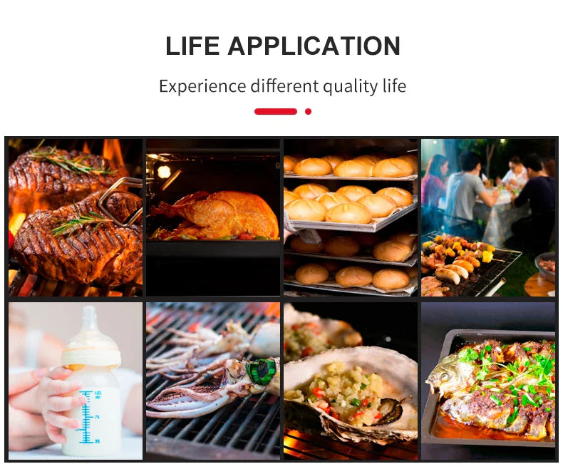 Digital Chef Thermometer Wireless Meat Thermometer Remote Instant Read BBQ Cooking Food Thermometer for Kitchen Oven Grill