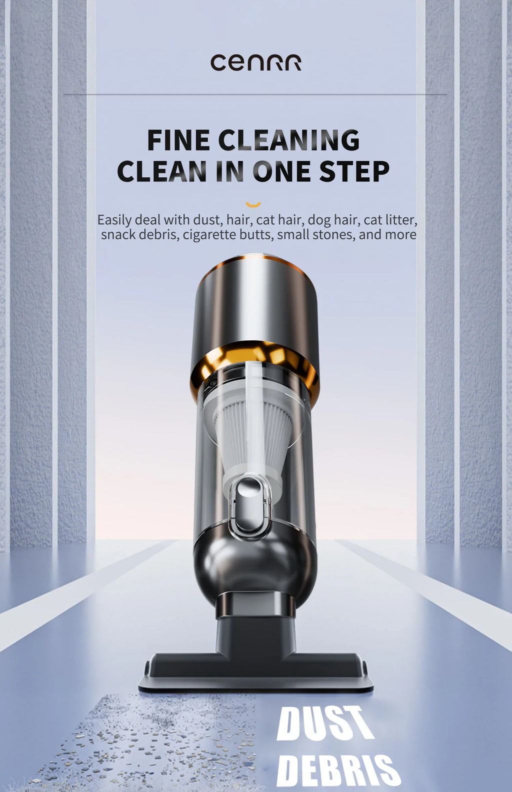 CENRR 2025 NEW Car Vacuum Cleaner  Powerful Mini 998000PA Portable Vacuum Cleaner for Home Appliance Handheld Blower Car Cleaner