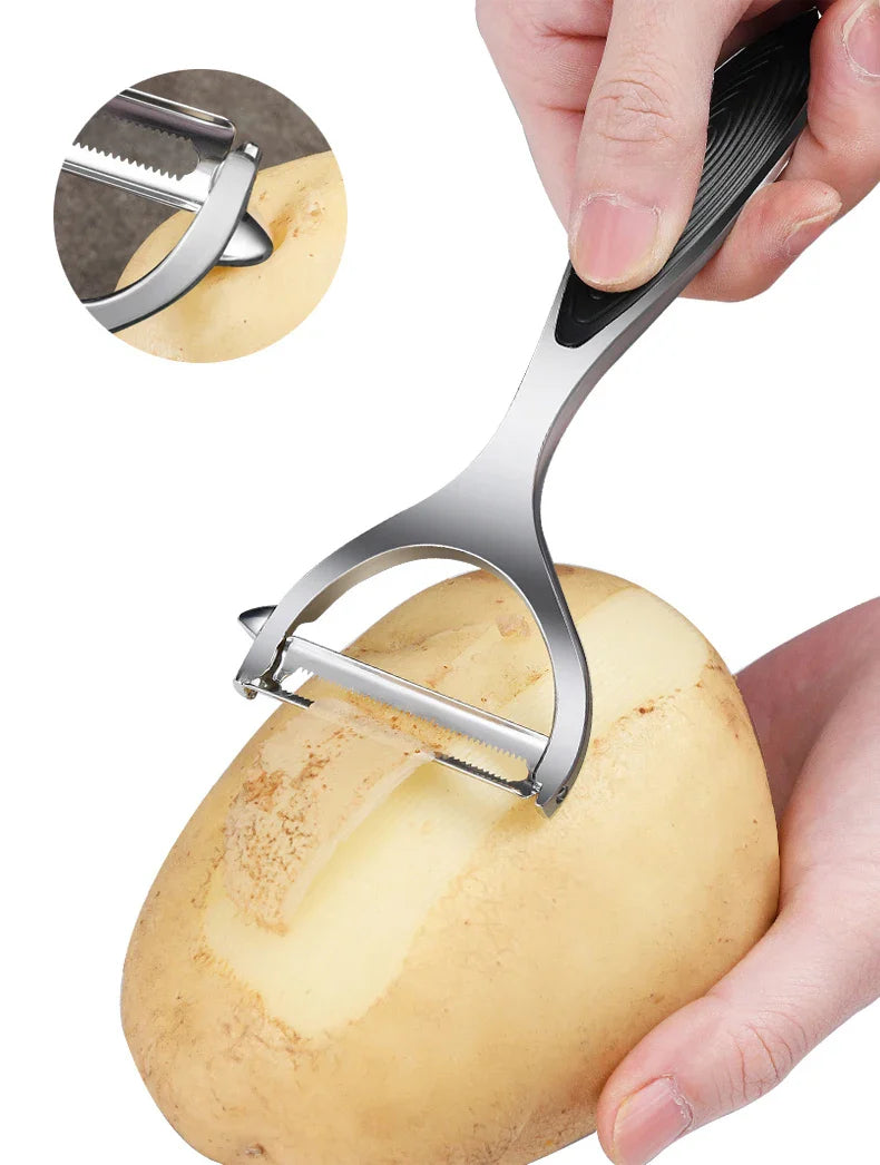 1PC Stainless Steel Vegetable Peeler Potato Peeler Multi-function Carrot Grater Fruit Tools Kitchen Accessories Cuisine Pelador