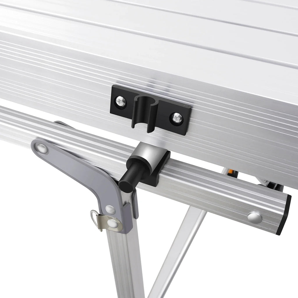 Foldable Aluminum Picnic Table 90x52x68cm, Height Adjustable 45-68 cm, Stable Structure, Anti-slip, Carry Bag