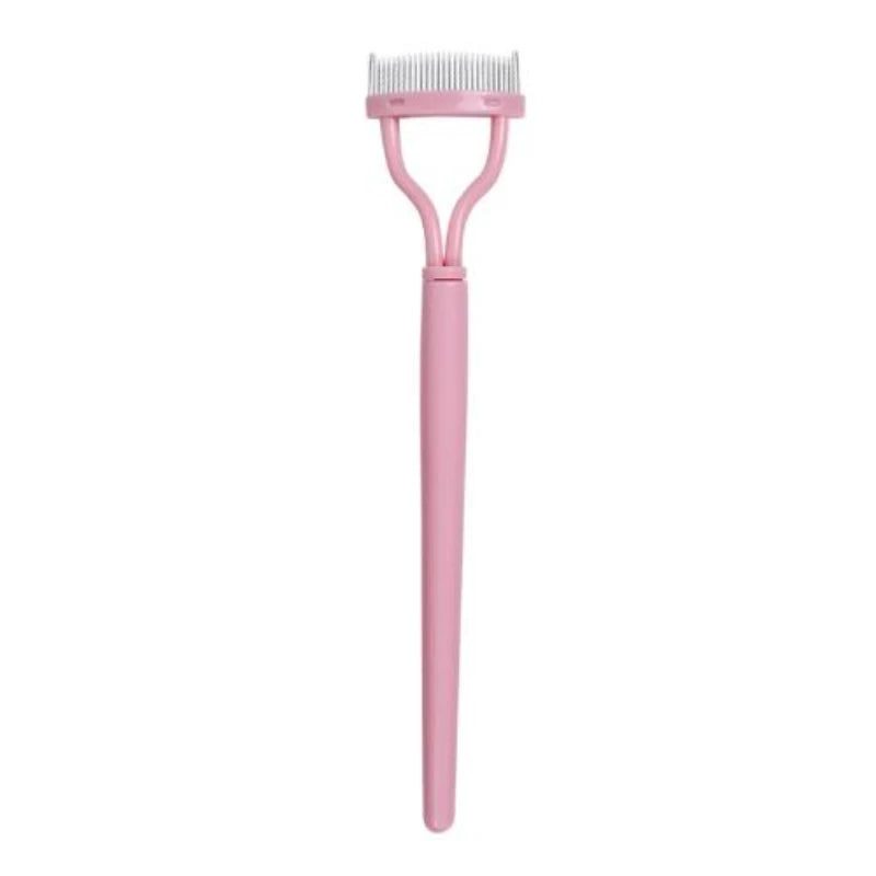 Eyelashs Brush Comb 1pc Eyelash Separator Metal Teeth Foldable Eye lash Curler Beauty Makeup Stainless Mascara Curl Make up Tool