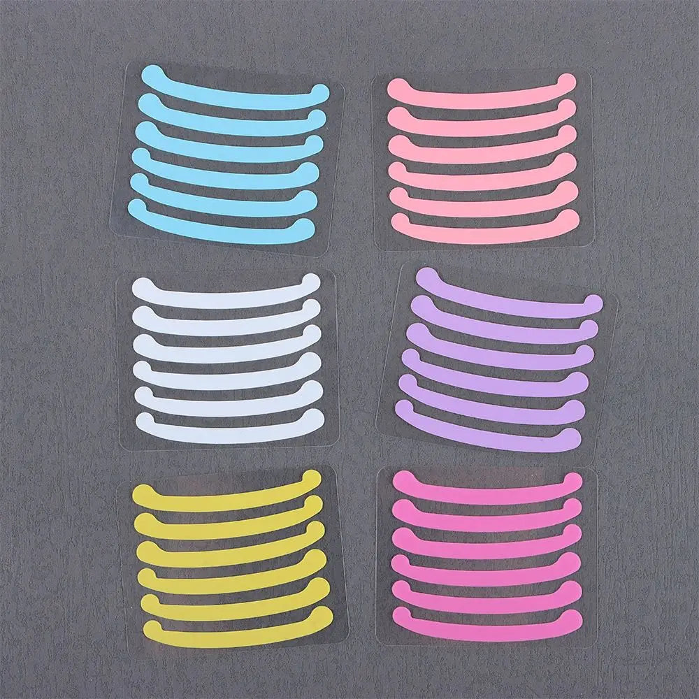 6Pcs Eyelashes Lifting Silicone Stripe Reusable Eye Lashes Lifting Curler Pad Perm Ribbon Eyelash Extension Supplies Makeup Tool