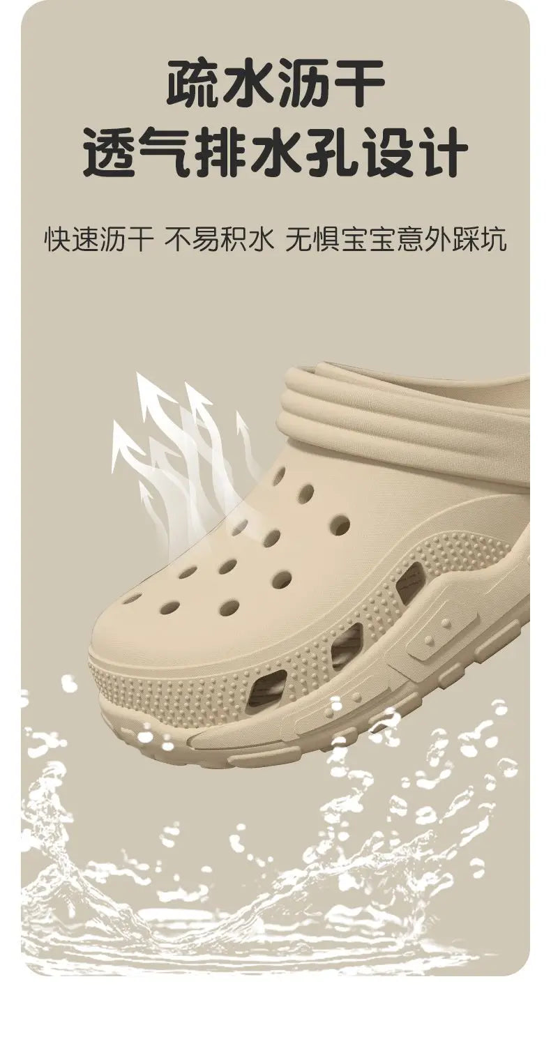 Cartoon Charms Cross Clogs Eva Soft Summer House Slippers Women's Sandals Slipper Man Shoes Kids Indoor Slipper