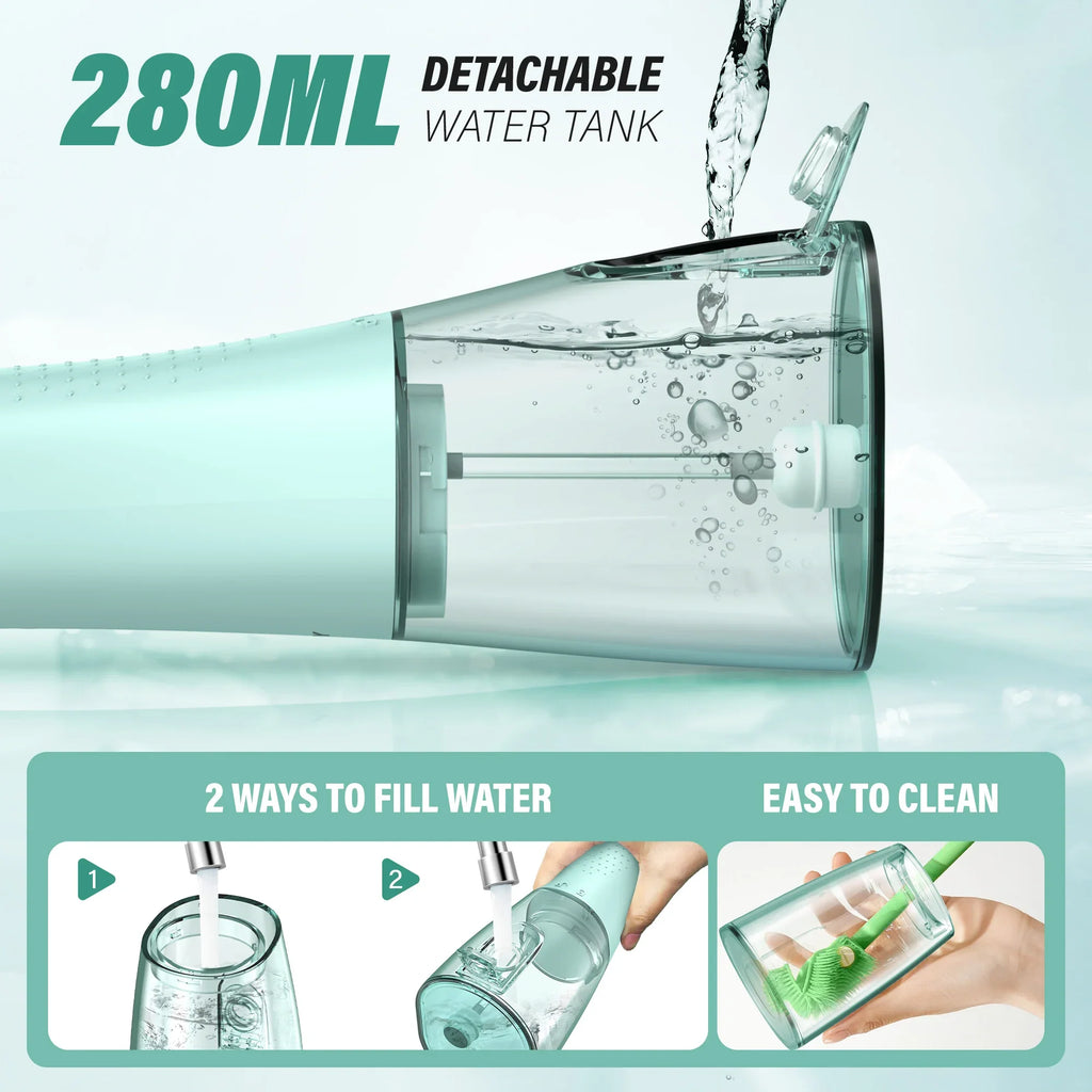 Oral Irrigator Portable Dental Water Flosser Thread Teeth Pick Mouth Washing Machine Rechargeable IPX7 Waterproof Teeth Cleaner