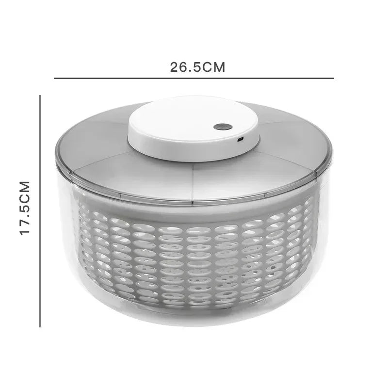 Stainless steel Vegetable Dehydrator Electric Cleanse Dryer Strainer Fruit and Vegetable Dry Wet Separation Dehydrator Kitchen