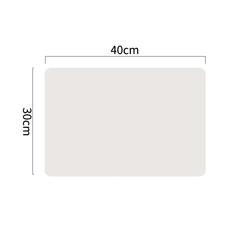 60/40cm Oversized Food Grade Silicone Waterproof Placemat Heat Insulation Anti-Skidding Washable Table Mat For Kitchen Dinner