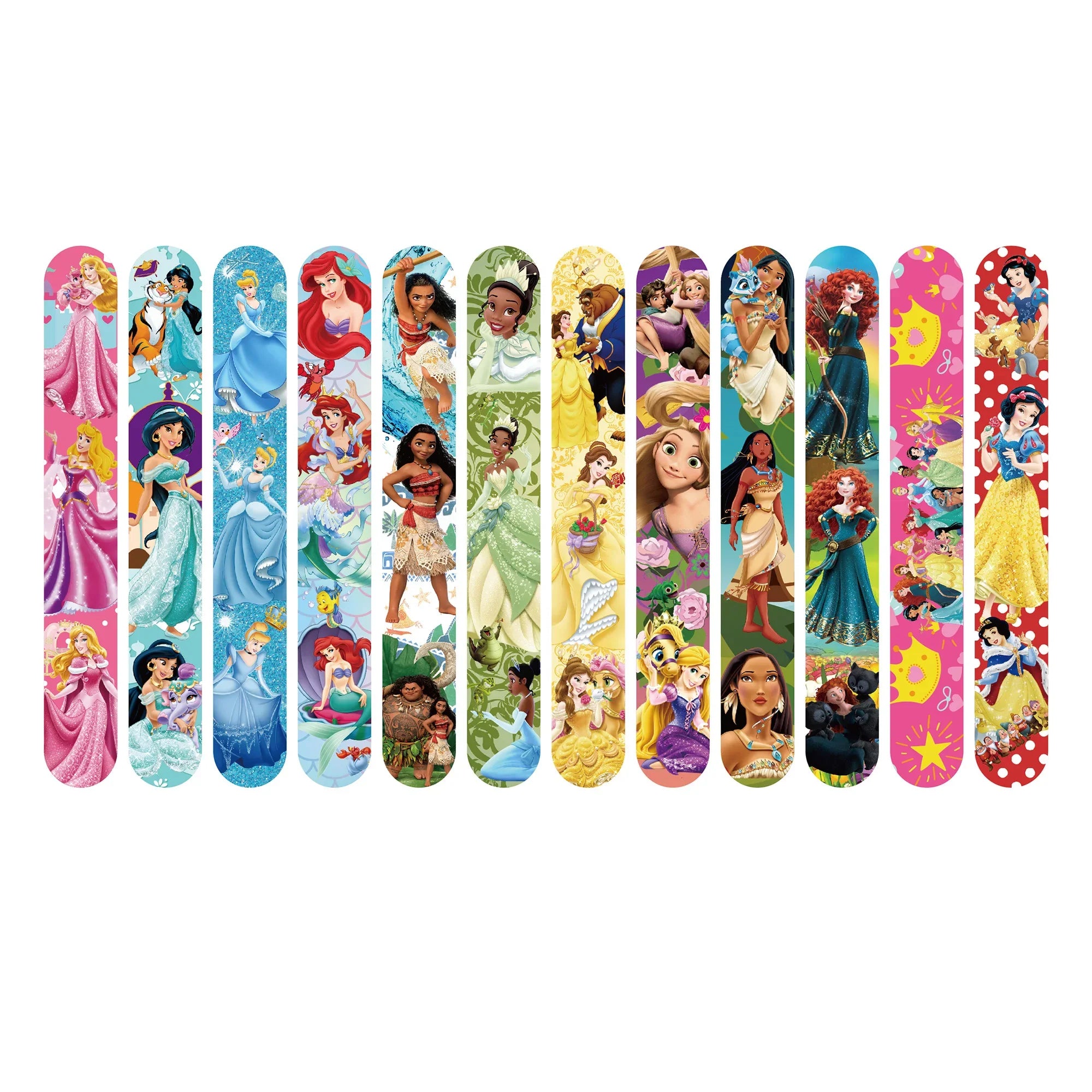 Disney Princess Slap Bracelet Party Favor Girls Kids Birthday Party Gifts Bag Filling Material Princess Theme Party Decorations