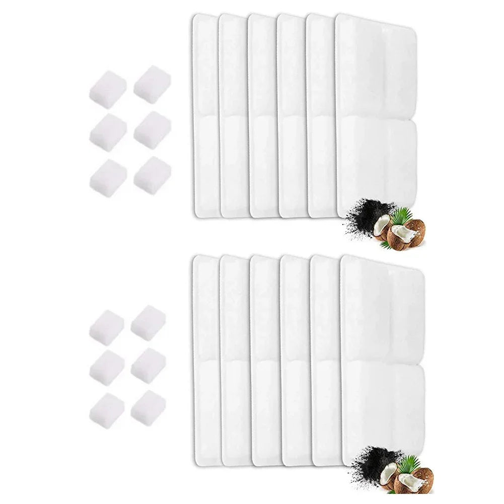 Cat Water Fountain Filter Pet Fountain Replacement Filters with Coconut Activated Carbon Suitable for 2L Water Dispenser
