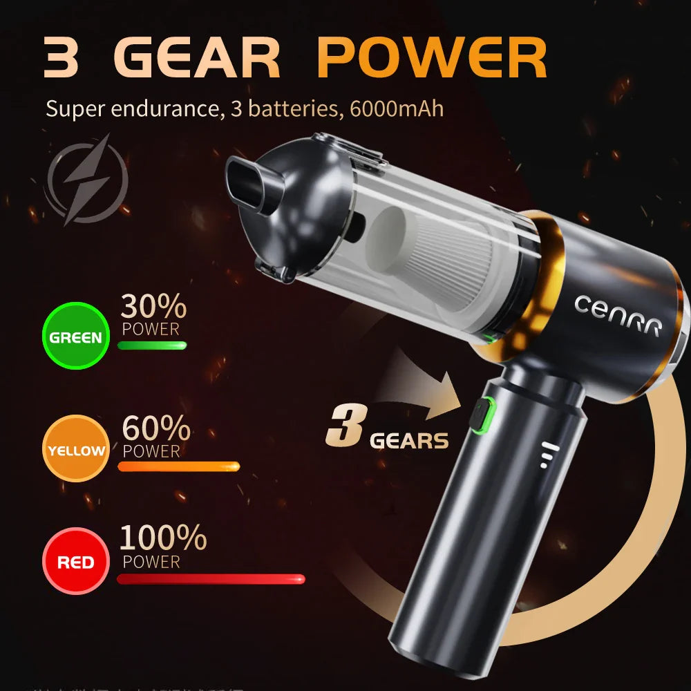 CENRR 2025 NEW Car Vacuum Cleaner  Powerful Mini 998000PA Portable Vacuum Cleaner for Home Appliance Handheld Blower Car Cleaner