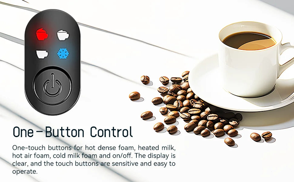 Fully Automatic Milk Frother Electric Hot and Cold for Making Latte Cappuccino Coffee Frothing Foamer Kitchen Appliances 400W