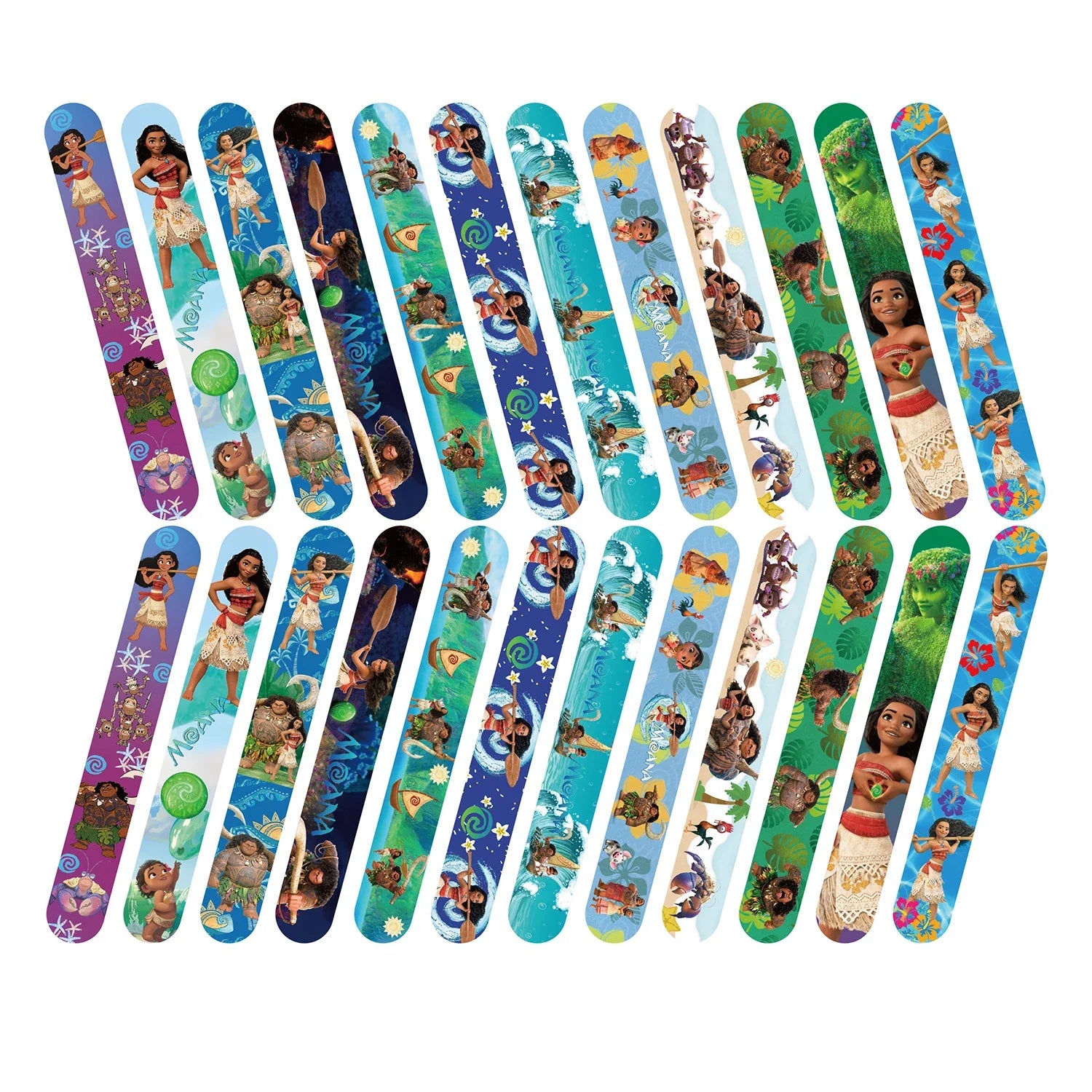 Moana 2 Slap Bracelets Party Favor Snap Bracelets Birthday Gifts for Kids Gifts Goodie Bag Fillers Classroom Rewards Party Suppl