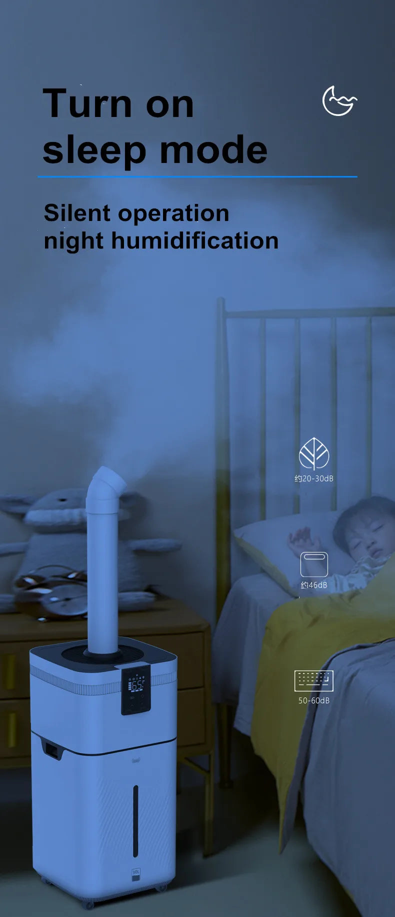 110V 220V 30L Air humidifier Home Humidifier Diffuser Industrial Mist Maker Flavoring For Home увлажнитель воздуха humidificador