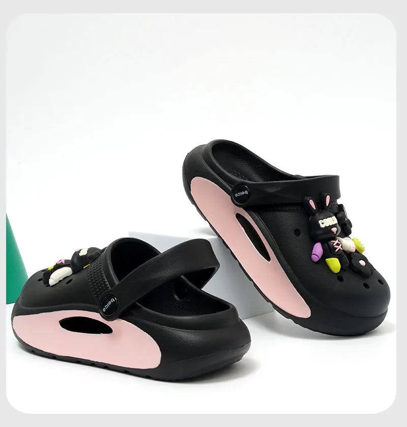 Casual Cute Non Slip Clogs For Girls, Breathable Lightweight Garden Clog Shoes For Indoor Outdoor Shower Beach Pool