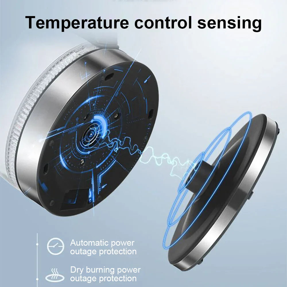 1.8L Electric Kettle 1500-1800W Glass Tea Kettle Water Boiler 220V Auto Shut-Off Electric Kettle Home Kitchen Appliances