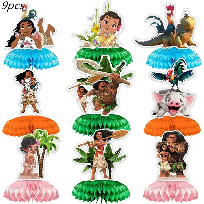 Disney Moana Birthday Party Decorations Supplie Moana Celebration Party Balloons Disposable Tableware Cup Plate Baby Shower Toys