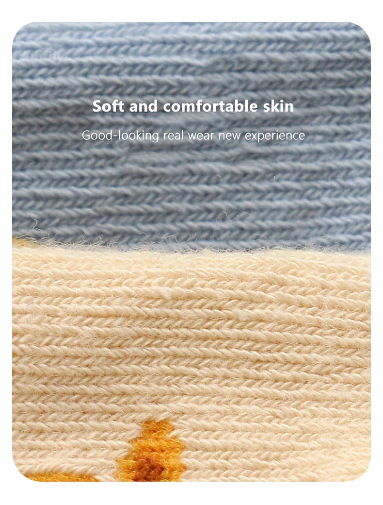 Spring Anti Slip Baby Socks Toddler Kids Floor Socks with Rubber Soles Autumn Newborn Baby Boy Girl Cartoon Cute Ball Warm Socks